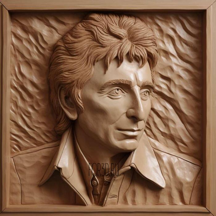 Barry Manilow 1 stl model for CNC